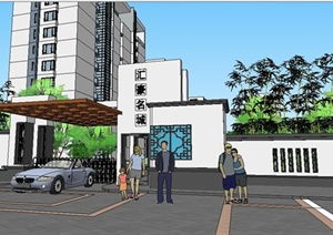 小区简易大门 小区简易大门